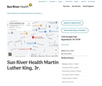 STD Testing at Sun River Health Martin Luther King, Jr.