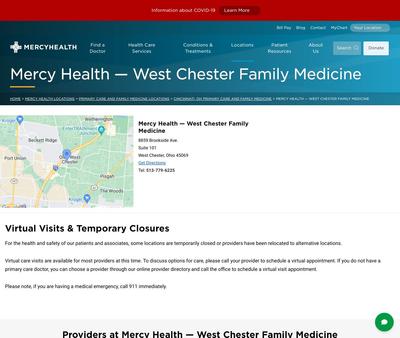 STD Testing at Mercy Health - West Chester Family Medicine