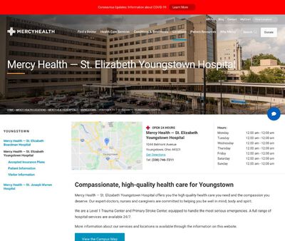 STD Testing at Mercy Health-St. Elizabeth Youngstown Hospital