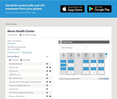 STD Testing at Planned Parenthood – Medina Health Center