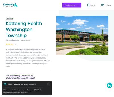 STD Testing at Southview Medical Center (Kettering Health Washington Twp)