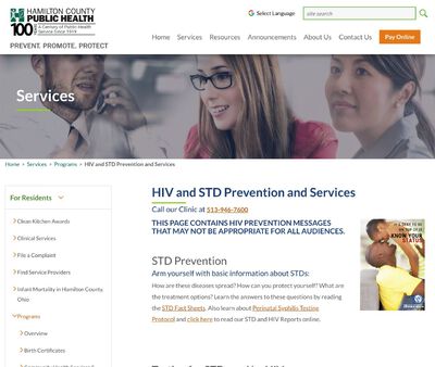 STD Testing at Hamilton County Health Clinic