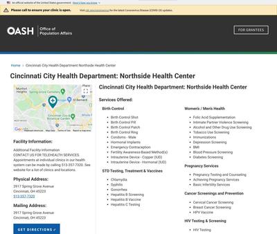 STD Testing at Northside Health Center