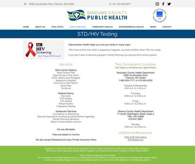 STD Testing at Sandusky County Public Health