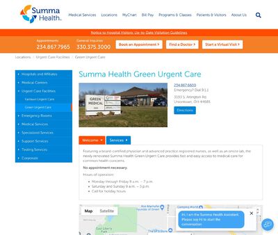 STD Testing at Summa Health Green Urgent Care