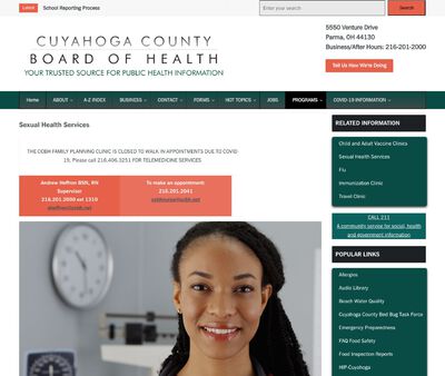 STD Testing at Cuyahoga County Board of Health – Family Planning Clinic
