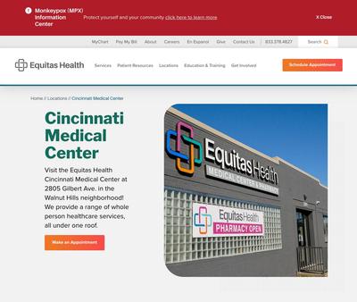 STD Testing at Equitas Health Cincinnati Medical Center