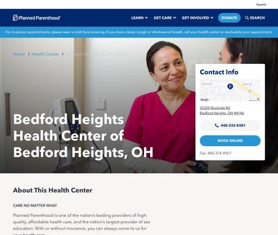 STD Testing at PlannedParenthood- Bedford HeightsHealthCenter