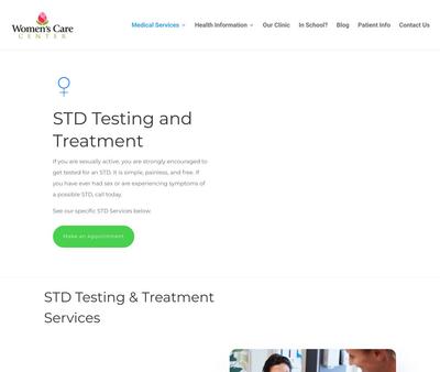 STD Testing at Women's Care Center