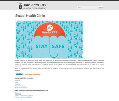 STD Testing at Union County Health Department