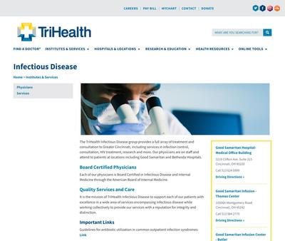 STD Testing at TriHealth Infectious Diseases