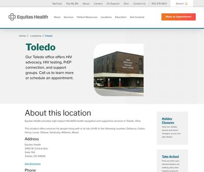 STD Testing at Equitas Health Toledo