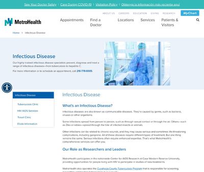 STD Testing at MetroHealth Medical Center Division of Infectious Disease