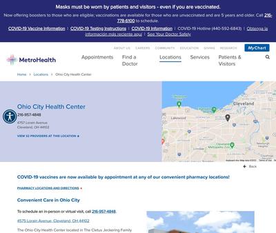 STD Testing at MetroHealth Ohio City Health Center