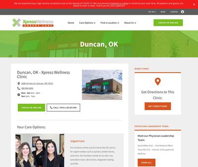 STD Testing at Xpress Wellness Urgent Care Duncan