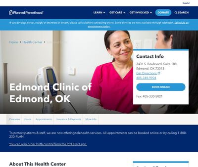 STD Testing at Planned Parenthood – Edmond Clinic of Edmond, OK