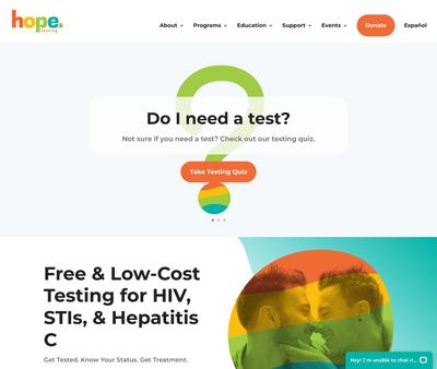 STD Testing at Hope Testing Clinic