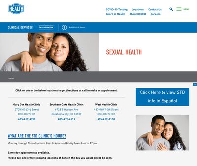 STD Testing at Gary Cox Clinic