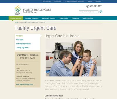 STD Testing at Tuality Urgent Care - Hillsboro