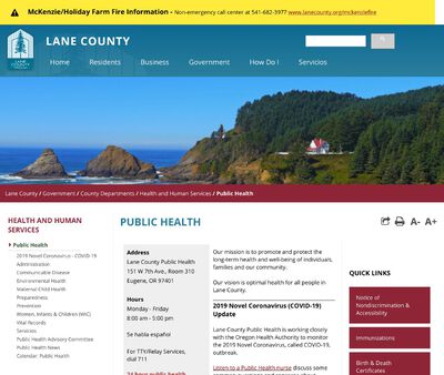 STD Testing at Lane County Public Health