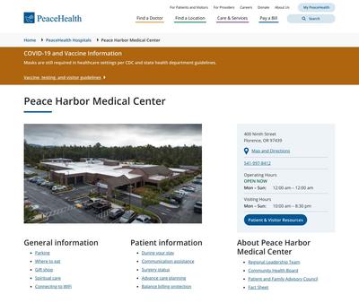 STD Testing at PeaceHealth Peace Harbor Medical Center﻿