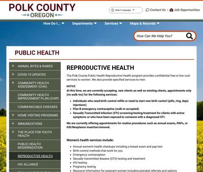 STD Testing at County Public Health Department