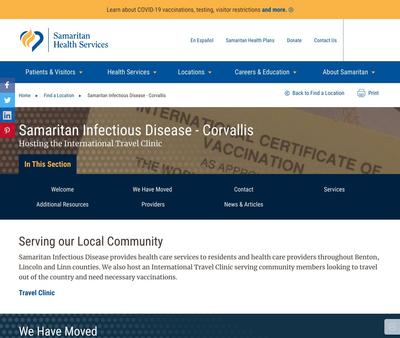 STD Testing at Samaritan Infectious Disease - Corvallis