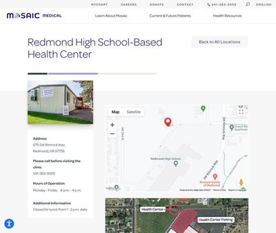 STD Testing at Mosaic Medical - Redmond High School-Based Health Center