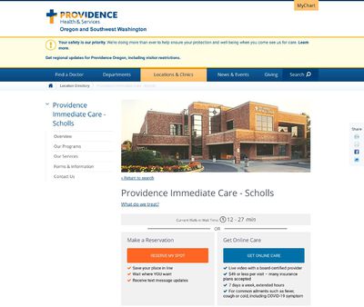 STD Testing at Providence Immediate Care - Scholls