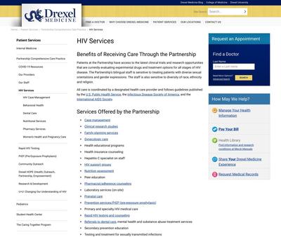 STD Testing at Partnership Comprehensive Care Practice - HIV Clinic
