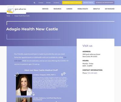 STD Testing at Adagio Health New Castle - Medical Office