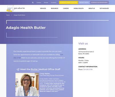 STD Testing at Adagio Health Butler - Medical Office