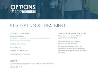 STD Testing at My Health Options