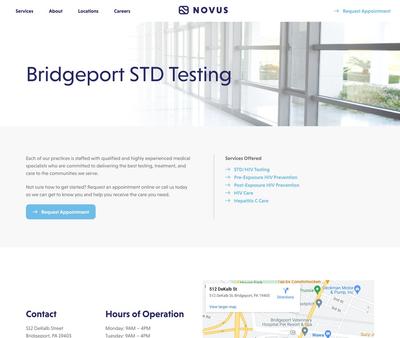 STD Testing at Novus Medical Services Bridgeport