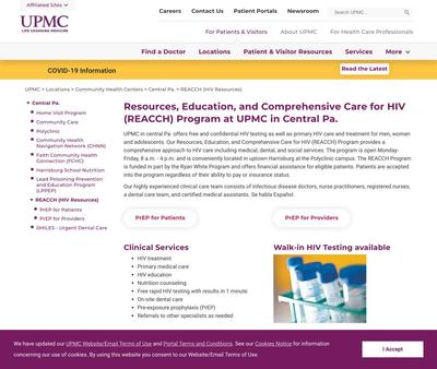 STD Testing at PinnacleHealth REACCH Program