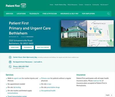 STD Testing at Patient First Primary and Urgent Care - Bethlehem