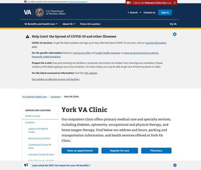 STD Testing at York VA Clinic