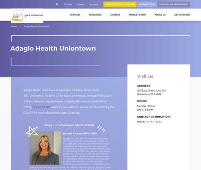 STD Testing at Adagio Health Uniontown - Medical Office