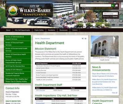 STD Testing at Wilkes-Barre City Health Department