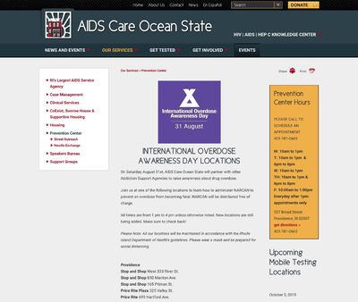 STD Testing at AIDS Care Ocean State