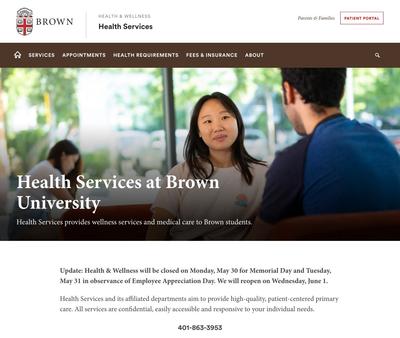 STD Testing at Brown University - Health Services