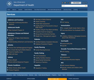 STD Testing at Rhode Island Department of Health