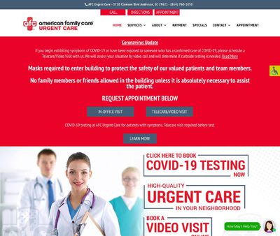 STD Testing at AFC Urgent Care - Anderson SC