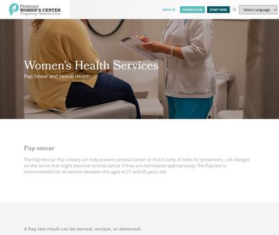 STD Testing at Piedmont Women's Center