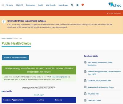 STD Testing at Spartanburg County Health Department - DHEC﻿