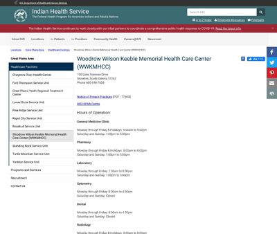 STD Testing at Indian Health Service – Woodrow Wilson Keeble Memorial Health Care Center