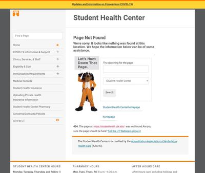 STD Testing at Student Health Center