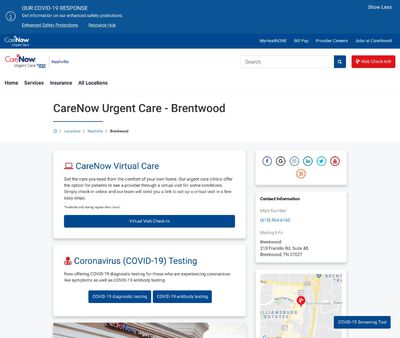STD Testing at CareNow Urgent Care - Brentwood