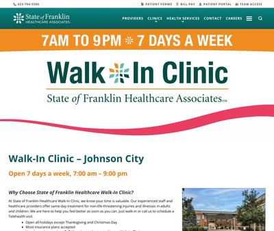 STD Testing at State of Franklin Healthcare Walk-In Clinic