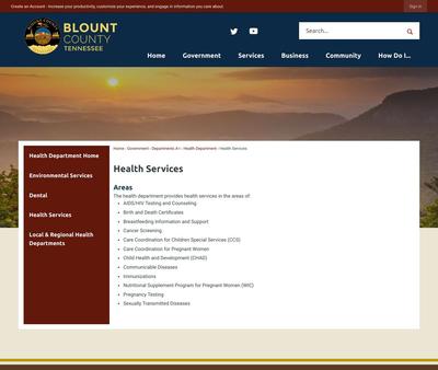 STD Testing at Blount County Health Department